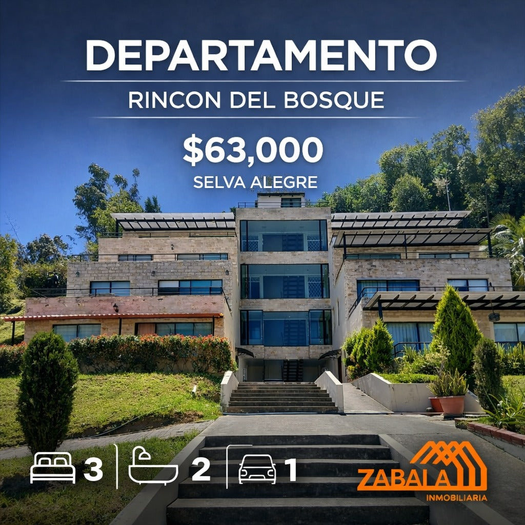SE VENDE DEPARTAMENTO EN SANGOLQUI SECTOR SELVA ALEGRE.