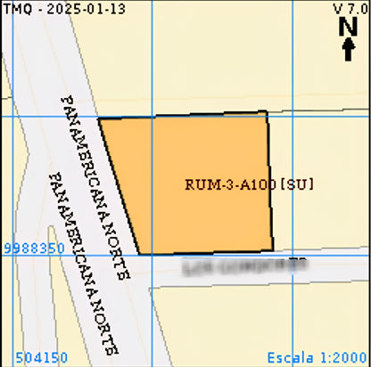 SE VENDE TERRENO EN PLENA PANAMERICANA NORTE SECTOR CARCELEN