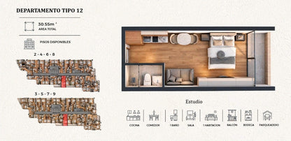 SE VENDE ESTUDIOS Y SUITES EN PROYECTO, SECTOR BOSMEDIANO Y GONZALEZ SUAREZ.