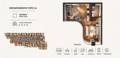 SE VENDE ESTUDIOS Y SUITES EN PROYECTO, SECTOR BOSMEDIANO Y GONZALEZ SUAREZ.