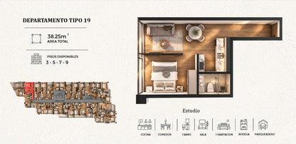 SE VENDE ESTUDIOS Y SUITES EN PROYECTO, SECTOR BOSMEDIANO Y GONZALEZ SUAREZ.